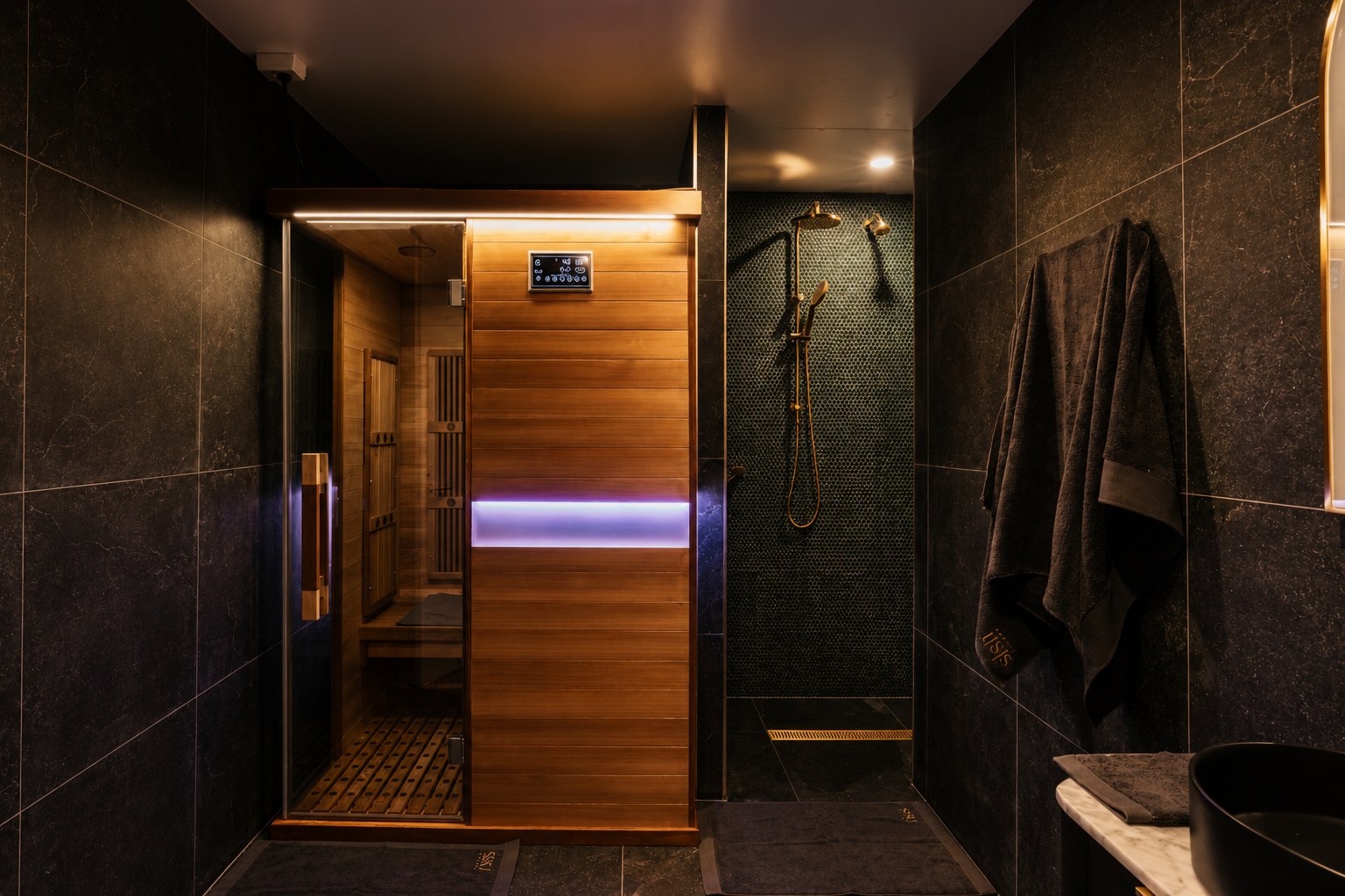 The infrared sauna and shower at SiSU Canberra